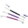Wilton Basic 3-Piece Fondant and Gum Paste Tool Set - It Includes a Standard Ball Tool, Quilting/Stitching Tool and Cutting Blade/Pick Tool