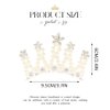 Yean Pearl Hair Comb Crystal Flower Tiara Comb Rhinestone Princess Hair Accessories Hair Piece for Women and Girls