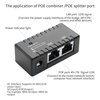 2PCS Single Port Passive PoE Adapter YACSEJAO 5V-48V DC 96W | PoE Injector/Splitter/Combiner | 10/100Mbps Ethernet | Compact for Security Cameras/Solar Systems (B)