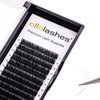 OLLOLASHES Lash Trays for Lash Extensions B/C/CC/D/J Curl Mix4-20mm 0.03-0.15 thickness Super Matte Eyelash Extensions, Professional Supplies for Lash Techs (CC-0.03, 8-15mm)