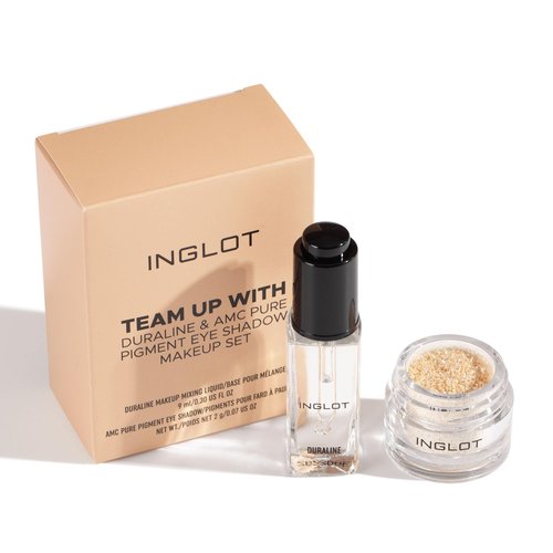 Inglot team up with Duraline & AMC pure pigment eye shadow makeup set (118)