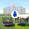 1.5”Diameter Trampoline Enclosure Pole Caps with Screw Thumb for Trampoline Net Hook, 8 Pieces Safety Trampoline Pole Caps (Blue 6pcs)