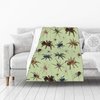 Spider Blanket Soft Cozy Spider Throw Blanket Super Warm Fuzzy Fluffy Spider Lightweight Fleece Flannel Gifts Blankets for Kids Adults 50"X40"