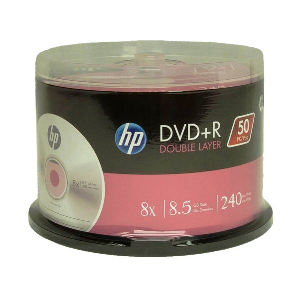 HP DVD+R Double Layer 8X 8.5GB 240min Video