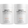 Codeage Multi Collagen Protein Capsules, Type I, II, III, V, X, Grass Fed & Hydrolyzed Collagen Pills Supplement, All in One Collagen, Bone Broth, Amla Berry Source of Vitamin C, Non-GMO - (2 Pack)