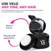 VELO Hairline Powder: Instantly Conceals Thinning Hair, Root Touch-Up for Gray Coverage, Stain-Proof Hair Fibers for Women & Men (DARK BROWN)
