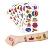 100 PCS Happy Diwali Rangoli Mandala Themed Temporary Tattoos Birthday Party Decorations Favors Supplies Cute Indian Deepavali Tattoo Stickers Party Gifts for Girls Boys Home Activity School Rewards