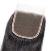 Selina Lace Closure Hd Lace Closure 4x4 Closure Brazilian Straight Lace Closure Lace Closure Human Hair Lace Closure Free Part Natural Hair Color Black(8inch Straight, Free Part)