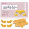 10PCS 24K Gold Forehead Anti Wrinkle Patches & 10Pair 24K Gold Eye Masks, Anti Wrinkle Patches with Collagen, Forehead Wrinkle Patches T-Zone Patch,Collagen Eye Patches for Puffiness and Dark Circles