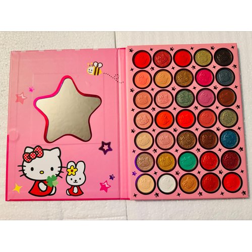 Generic Kitty Cat Eyeshadow Palette, Star Design, Multiple Shades, Kawaii Cosmetics Korean Cute Eyeshadow
