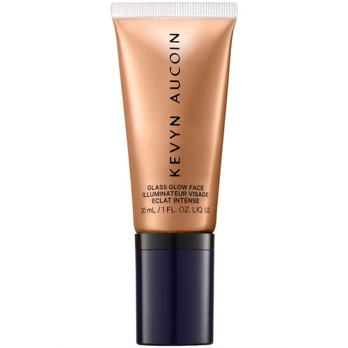 Kevyn Aucoin Glass Glow Face, Spectrum Bronze: Multi-purpose universal dewy highlighter for face and body. Creates glowing youthful-looking hydrated skin with a glassy complexion. Makeup artist go to