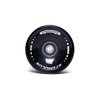 FREEDARE 70mm Longboard Wheels with ABEC-7 Bearings and Spacers(Black,Set of 4)