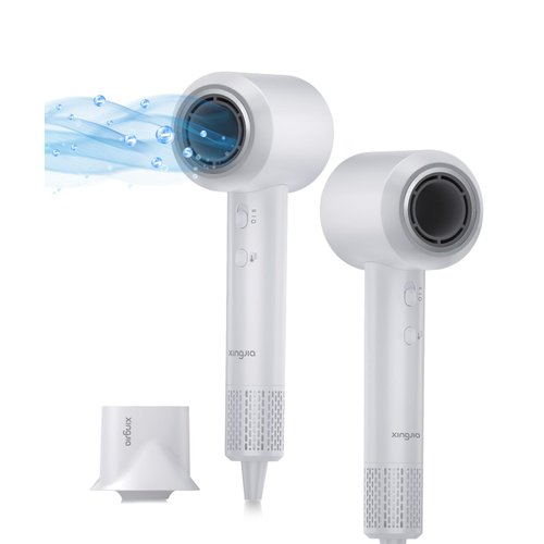 High Speed Ionic Hair Dryer, 1500W, Fast Dry with 110,000RPM High-Speed Brushless Motor, 600M Negative Ions, Blow Dryer Without Heat Damage, Low Noise, for Home Travel with Magnetic Nozzle…