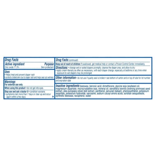 Balmex Diaper Rash Cream with 11.3% Zinc Oxide Active-Guard 16 oz (454 g)