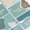 Rileys Thank You Cards with Envelopes | 50-Count, Gold Foil - Blank Note Cards, Thank You Notes, Blank Cards with Envelopes, Thank You Wish Cards, Wedding, Graduation, Baby Shower (Sage Green)