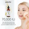 PURA D'OR 4 Oz ORGANIC Vitamin E Oil Blend 70,000 IU - 100% Natural Hexane Free, Sweet Almond, Apricot, Jojoba, Argan, Rosehip, Sunflower & Avocado Bath Oil For Scars, Skin, Face & Full Body