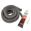 Stanbroil Wood Stove Gasket, 1/2" x 84" Graphite Impregnated Fiberglass Rope Seal and High-Temperature Cement Gasket Kit Replacement for Wood Stoves Door
