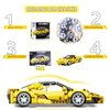 SIENON Technic Super Sports Car Building Kit Pull Back Race Car Toy, Racing Sports Collectible Model Supercar Building Set, Sports Vehicle Construction Toys for Kids Girls Boys Age 6+ (391 Pcs)