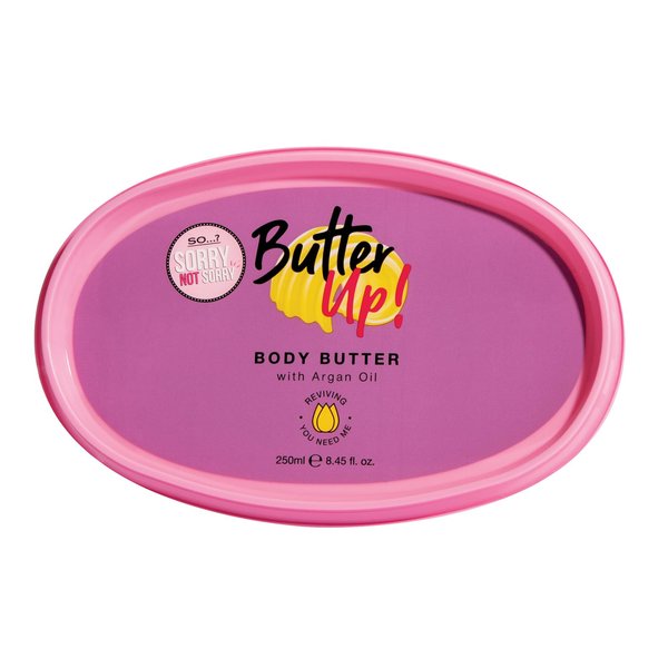 So…? Sorry Not Sorry Butter Up Body Butter - Infused with Argan Oil and Vanilla - Nourishing Body Lotion for Women - 8.45 oz