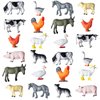 24 Pieces Mini Farm Animal Figurines Plastic Farm Barn Animal Miniature Realistic Farm Animals Figure Toys for Garden Home Decor Christmas Party Favors