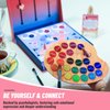 Feelings Palette – Couple Games for Date Night Ideas - Intimacy Relationship - Conversation Starters and Deep Connection Board Game - Question Card Games for 2 Players, Romantic Couple Gifts