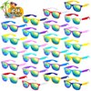 SCIONE 24 Pack Kids Sunglasses Bulk Party Favors,Neon Sunglasses Party Favors in Bulk for Kids,Birthday Party Supplies,Valentines Party Supplies, Beach, Pool Party Favors
