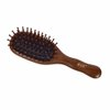 TAN MUJIANG Wooden Hair Brush for Women Scalp Massage Anti-static Peacock 1pc