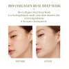 Bio-Collagen Overnight Mask, 4 Pack Facial Collagen Lifting Hydrogel Masks, Pore Minimizing, Reduce Wrinkles, Tight Skin, Enhanced Skin Elasticity, Collagen Korean Skin Care Masks Get Glass Skin
