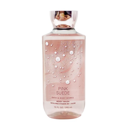 Bath & Body Works Pink Suede - Pack of Two - Body Wash With a Himalayan Salts Springs Soap.