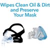 CAREX CPAP Mask Wipes - 62 Count of Citrus Scented CPAP Wipes for CPAP Masks