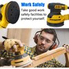 2 Pack Replacement Sander Pads for Dewalt Sander, 5" 8-Hole Hook and Loop Sanding Pads for DeWalt DW420 DW421 DW422 DW423 DW426 D26451 Random Orbital Sander