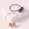 The Hair Edit Gunmetal Orb Duo Ponytail Holder Elastic
