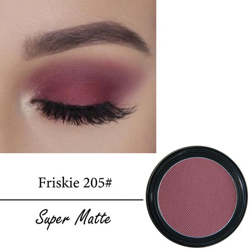 Mysense Matte Plum Single Eyeshadow Palette, Pressed Powder Eye Shadow Makeup, High Pigment Long Lasting Vegan & Cruelty Free, 205# Friskie