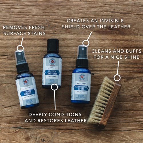 Cobbler's Choice Shoe Care Travel Kit - Travel Friendly Shoe Care Kit, Clean Ingredients, Effective Results!