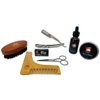 G.B.S Beard Styling Kit, Scissors, Boar Bristle Beard Brush, Citrus Scented Beard Oil and Beard Balm, Shavette Folding Razor