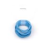 La Tartelette 2.4 cm Elastic Bands Hair Ties Children Rubber hair headbands - 50 Pcs (Deep Sky Blue)
