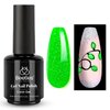 Beetles Gel Polish 15Ml Glitter Green Glow in the Dark Nail Polish Green Gel Polish Soak off Uv Led Nail Lamp Green Gel Nail Polish Nail Art Halloween Gel