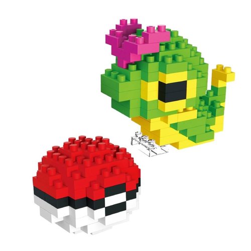 PIXOLAND New Super Cute Mini Building Blocks Insect Ball Sets Cute Micro Mini Poke Farm Building Bricks for Adults Micro Nano Bricks Perfect Party Favors for Teenagers. Larvitar 168 pcs P10117