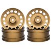 RC Wheel Rims 12mm Hex On Road 1/10 Drift Wheel, Metal Wheel Rim Set 4Pcs for 1:10 Scale On Road Car, 1/10 Wheel for Tamiya TT01 TT02 XV01 TA06 WLtoys A959 PTG2 HPI KYOSHO HSP PTG2 Touring Street Tyre