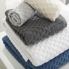 Great Bay Home 100% Cotton Grey Hand Towels | 6 Soft Bathroom Hand Towels | Highly Absorbent, Quick Dry Bath Towels | Grayson Collection (Set of 6, Diamond Dark Grey)