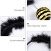 minkissy Bee Headbands for Party 3Pcs Bee Tentacle Headbands Antenna Ball Hair Hoop Sequins Costume Headband for Kids Adult