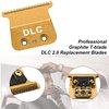 Replacement Trimmer Blades DLC 2.0 Compatible with BaBylissPRO FX787 & FX726,Professional Graphite T-blade for stylist,1 pack (golden)
