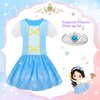 Princess Dress Up for Girl - Dress up Clothes for Toddler Girl, Princess Toys Christmas Birthday Gifts for 3 4 5 6 7 Little Girls