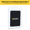 bindrz 50 Semi Rigid Card Holder - 3 5/16” x 4 7/8” with a 1/2” Lip - PSA, BGS, SGC & CSG Grading Submission Sleeves Holders for CCG TCG MTG and Sports Cards (50)