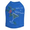 Wasting Away in Barkaritaville Parrot Dog Shirt L Royal Blue