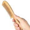 Onedor Handmade 100% Natural Green Sandalwood Hair Combs - Anti-Static Sandalwood Scent Natural Hair Detangler Wooden Comb (Fine Tooth)