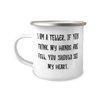Fancy Teller 12oz Camper Mug, I am a Teller. If You Think My Hands Are, Love Gifts for Coworkers from Coworkers, Birthday Gifts, Unique teller gifts, Unique bank teller gifts, Cool teller gifts, Best