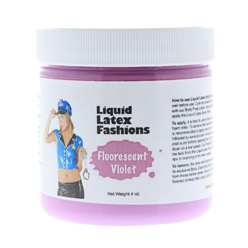 Fluorescent Violet 4 Oz - Face and Body Paint Black Light UV Reactive, Halloween Latex Full Body Paint for Adults and Kids, Ideal for Art, Parties, Carnivals and Cosplay, Safe to Use