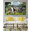 Mocsicka Dinosaur Birthday Backdrop Banner for Boy Dinosaur Park Theme Party Decorations Banner Dinosaur Photography Backgournd Supplies (Green, 70.8x43.3 inch)