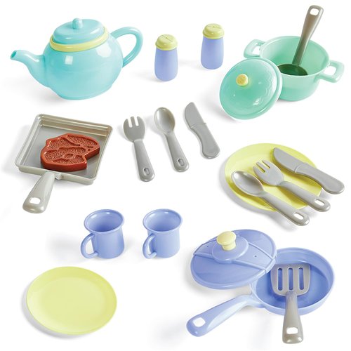 Kidoozie Classy Kitchen Playset - Interactive Pretend Play Kitchen Set with 22 Accessories for Kids 2+
